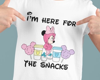 Minnie Mouse 'Snacks' Kids Shirt: Disneyworld Vacation Tee