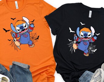 Disney Halloween Shirt, Halloween Masquerade Disney Stitch Shirt, Scary Stitch Shirt, Halloween Costume, Funny Stitch Shirt, Disney Trip Tee