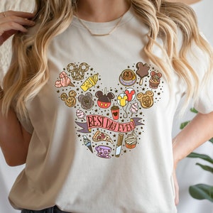 Best Day Ever Shirt, Disney Trip Shirts, Cute Disney For The Snacks Shirt With Fun Icons, Disney Vacation Shirt, Disney Best Day Ever