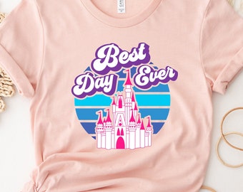 Il giorno migliore di sempre, Disney, maglietta Castle Family, magliette Magic Kingdom, maglietta Disney Vacation, Retro Castle 2023, maglietta Disneyland