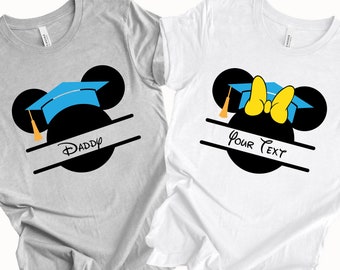 Benutzerdefinierter Name Disney-Abschluss-Shirt, Disney-Abschluss-2025-Shirt, Abschluss-Hemden, Disney-Graduierten-Shirt, 2025-Abschluss, Disney-Graduiertengeschenke