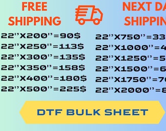 Bulk DTF Transfers: Custom Gang Sheet, Ready to Press
