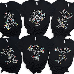 Disney Mickey Friends Christmas Shirt, Bundle Christmas Mouse And Friend Shirt, Family Matching Christmas Shirts, Christmas Disney Character