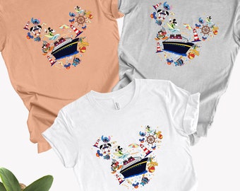 Disney Cruise Family Vacation 2026 Shirt, Personalized Disney Cruise 2026 shirt, Family Cruise Matching Shirts, Custom 2026 Disney Shirt