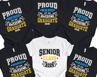 2025 Graduation Shirt: Custom Family Matching Senior Tee