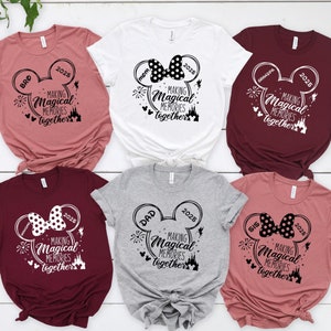 Custom Disney Making Magical Memories Together Shirt, Personalized Family Trip Shirt, Disney Family Trip Shirt, Disney Trip 2025 Shirt