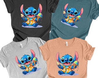 Disney Summer Stitch Shirt, Disney Stitch Shirt, Disney Figures Shirt, Summer  Shirt, Family Vacation Shirt, Disney Trip Shirt, Stitch Shirt