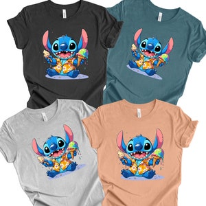 Disney Summer Stitch Shirt, Disney Stitch Shirt, Disney Figures Shirt, Summer  Shirt, Family Vacation Shirt, Disney Trip Shirt, Stitch Shirt