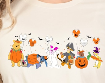 Winnie the Pooh Halloween Shirt: Retro Disneyland Family Tee