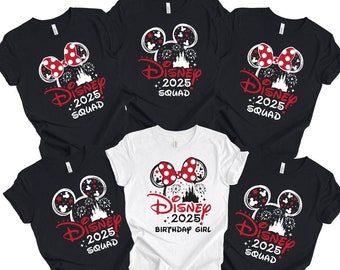 Custom Disney 2025 Shirt, Personalized Disney 2025 Shirt, Holiday Family Vacation Shirt, Disney Shirt, Disneyworld Shirt, Disney Squad Shirt