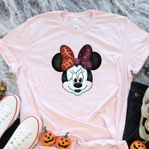 Minnie Maus Halloween T-Shirt, Minnie Aquarell Shirt, Disney Herbst Shirt, Disney Reise T-Shirt, Disney Reise