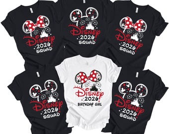 Disney 2026 Shirt, Personalized Cotton Family Matching Tee