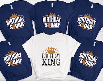 Birthday King Shirt, Birthday Boy Shirt, Custom Birthday Crew, Birthday Squad Shirt, Birthday Party Shirt, Birthday Gift