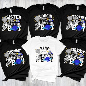Astronaut Birthday Shirt, Family Astronaut Shirts, Family Rocket Shirt, Matching Birthday Boy, Rocket Birthday Shirts, Birthday Space Shirt