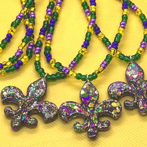 Mardi Gras Beads set of three