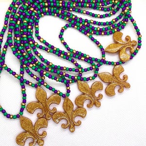 Mardi Gras Beads set of six