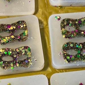 Imanes para Mardi Gras, juego de tres imagen 3