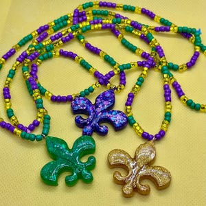 Mardi Gras Beads set of three