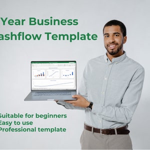 Business Cashflow Forecast Template | 5-Year Financial Projections | Business Plan Finances