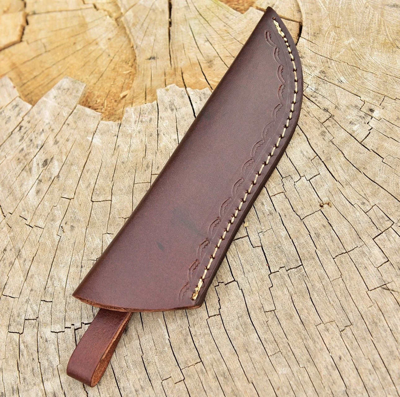 Handmade FIXED BLADE KNIFE Genuine Leather Sheath / Knife Holster