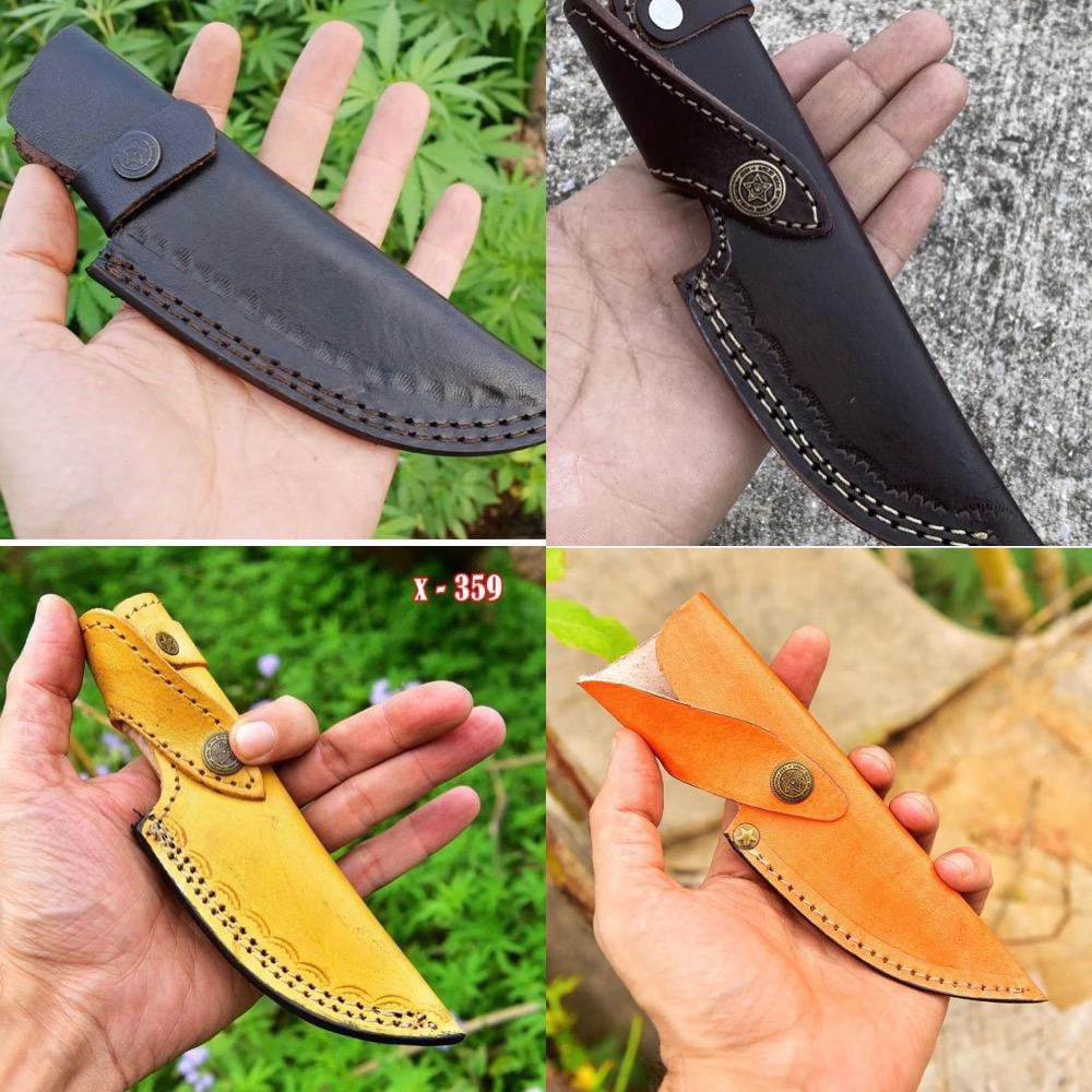 7.5 Inch Normal Hand Made Pure Leather Sheath For Fixed Blade