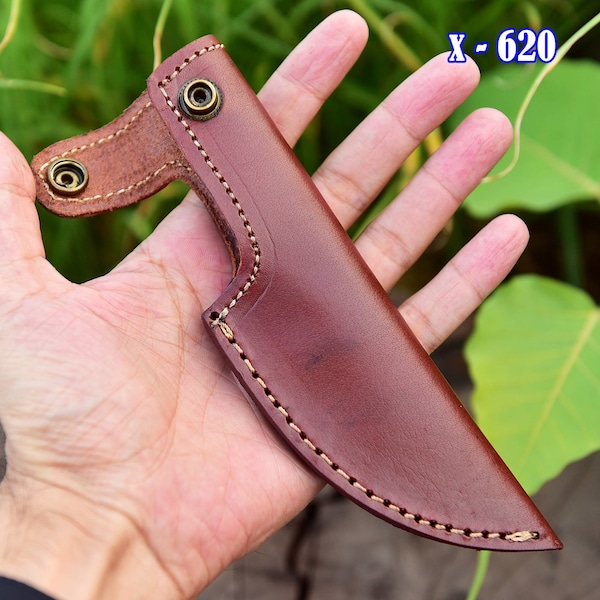 Custom 4”Fixed blade Leather Knife Sheath Knife Holster/ vertical Knife Sheath