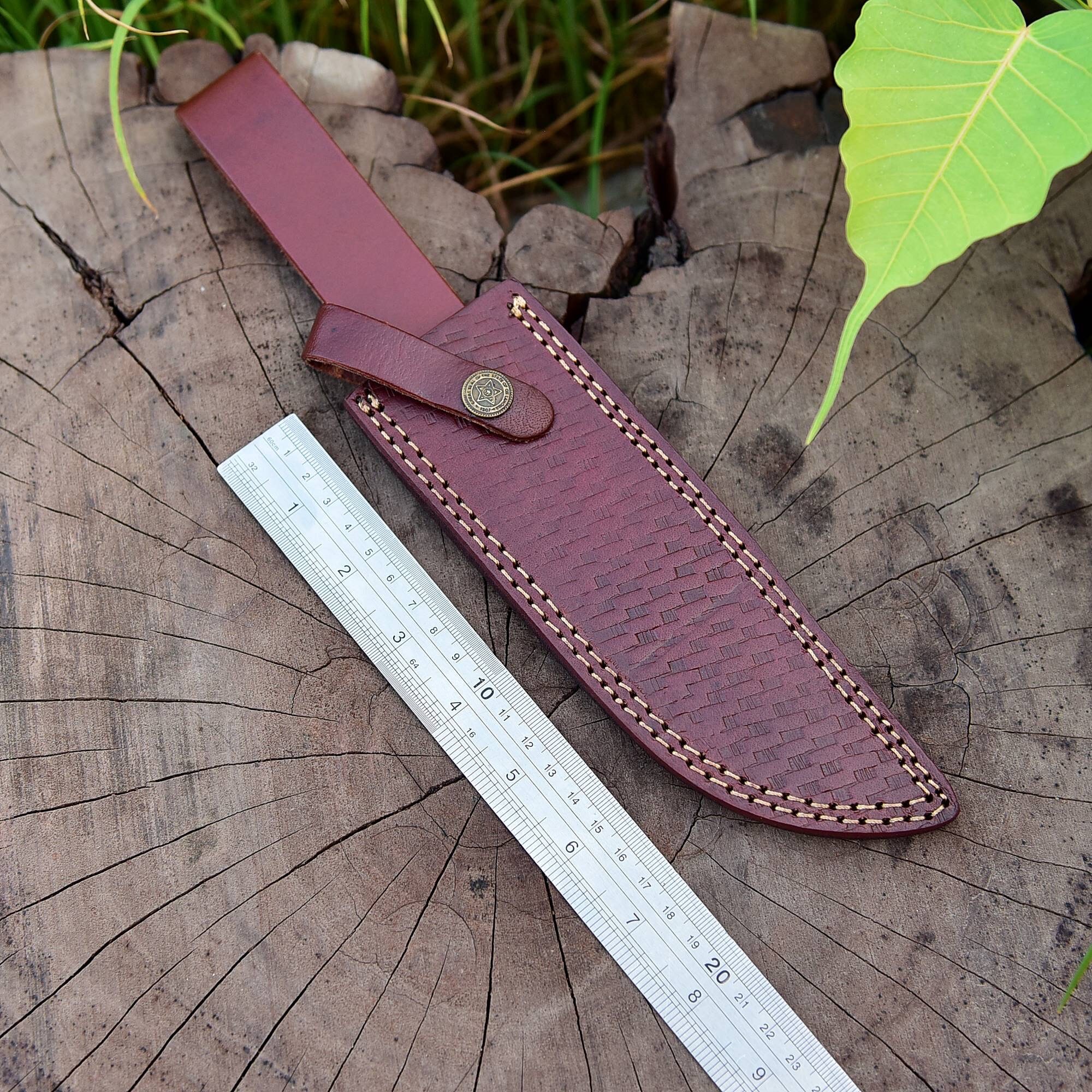Custom Handmade Fixed Blade Knife Leather Sheath Knife Holster Etsy