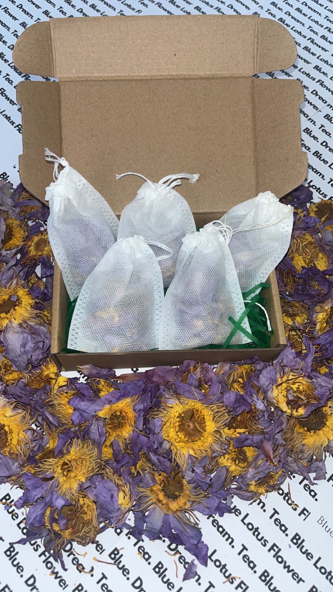 Blue Lotus Flower Tea Bags 100 Organic Blue Lotus Flower Etsy
