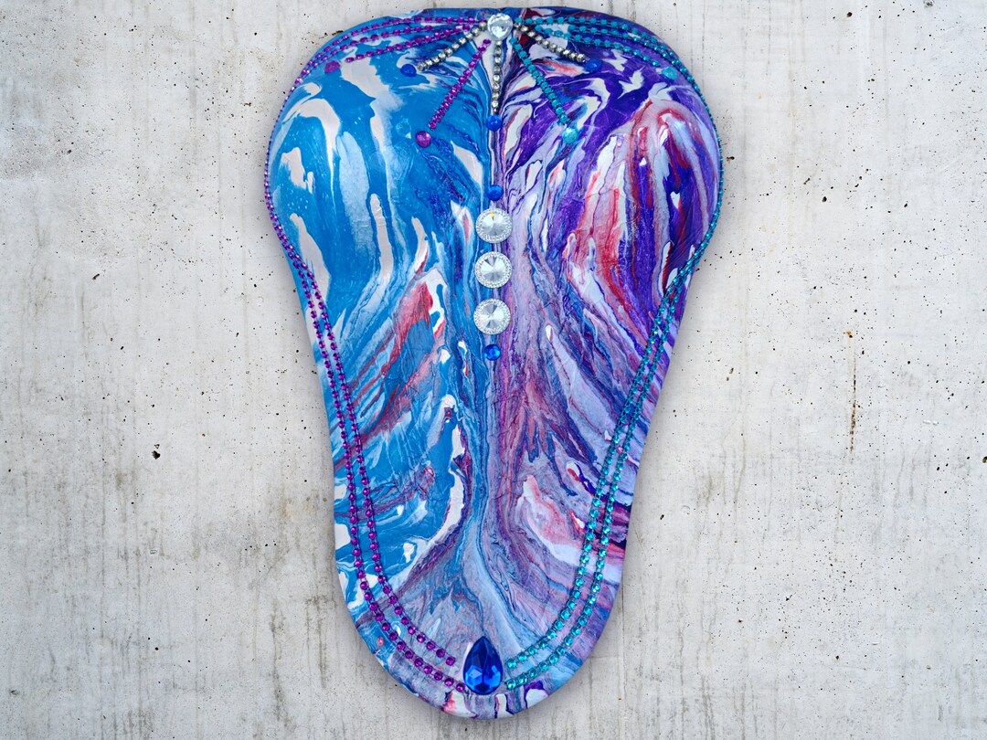 Female Torso Wall Art Sculpture in Colorful Tie Dye Look Mixed Etsy