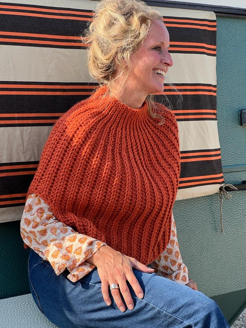 Crochet Pattern Poncho / Crochet Pattern Sleeveless Cardigan Etsy