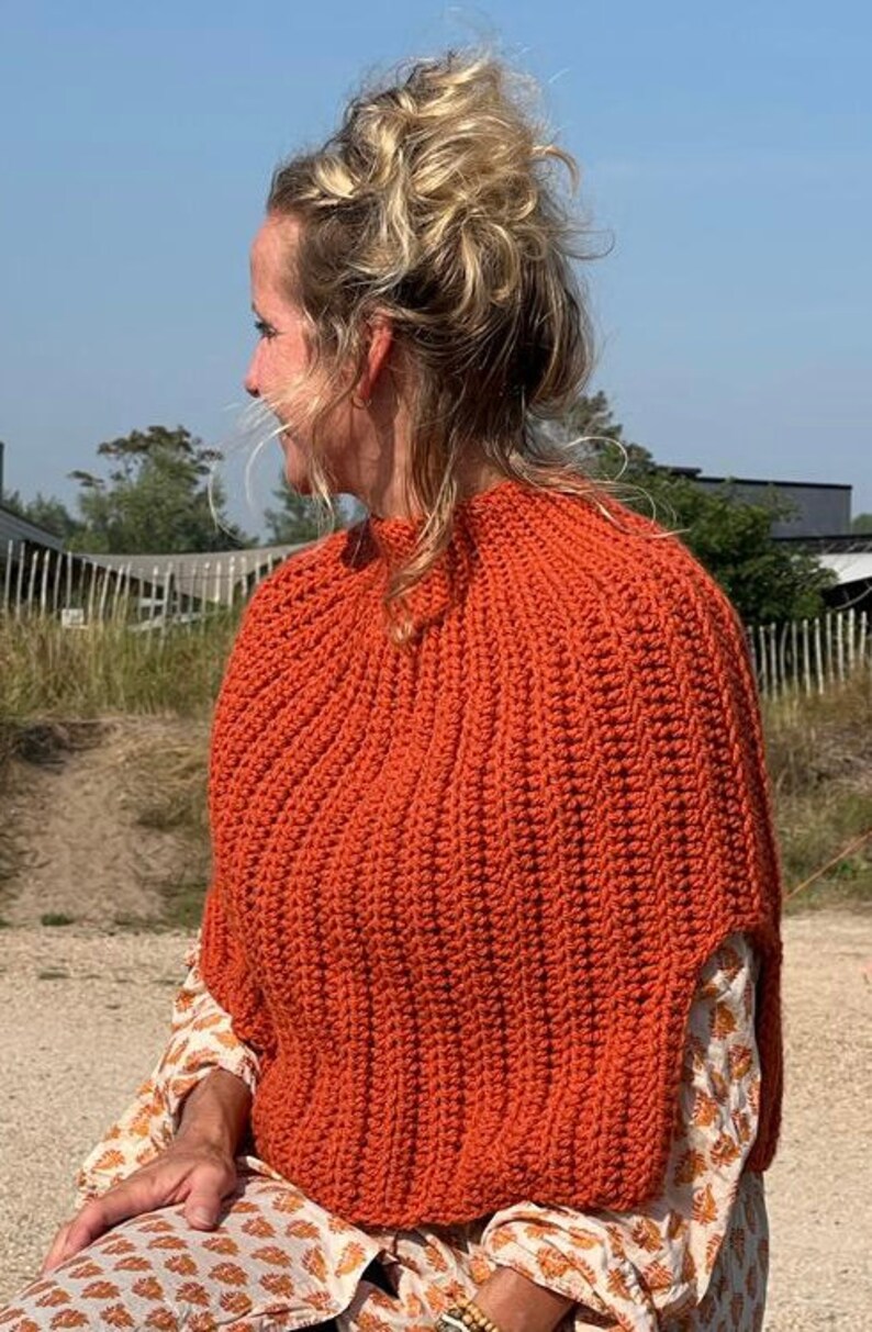 Crochet Pattern Poncho / Crochet Pattern Sleeveless Cardigan Etsy