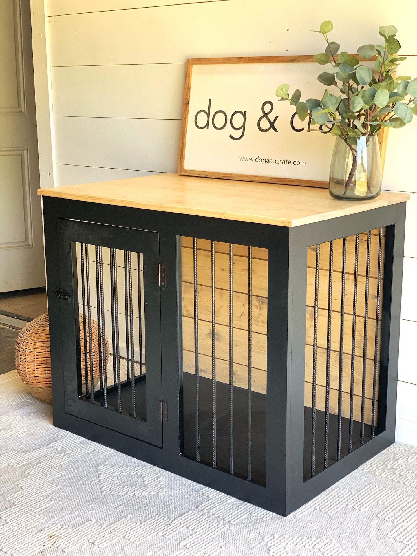 XL Single Dog Crate DIY Plans Extra Large Wooden Dog Kennel Plans, Dog Crate Furniture Download