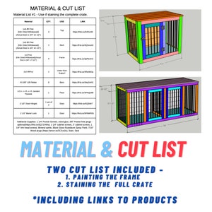 View of XL Double Dog Crate DIY Plans - Double Extra Large Wooden Dog Kennel ...