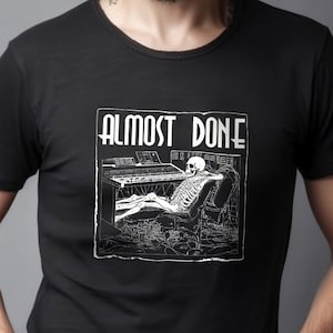 Almost Done Recording Engineer Short-Sleeve Unisex T-Shirt - Fun Gift for Soundman - Recording Studio tee - Recording Producer Gag Shirt