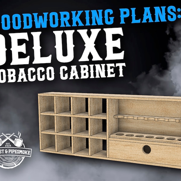 Tobacco Cabinet, Pipe Rack, Tobacco Storage, Plans for Pipe Rack