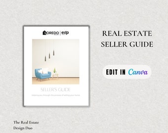 Seller's Guide for Real Estate Agents  | Real Estate Guide | 2023 Edition | Seller Guide | Home Seller Packet | Canva | Printable | Edit