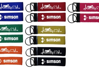 S51 S50 S51 Enduro Schwalbe Star Habicht SR50 SR2 Duo Spatz Simson Schlüsselband Schlüsselanhänger