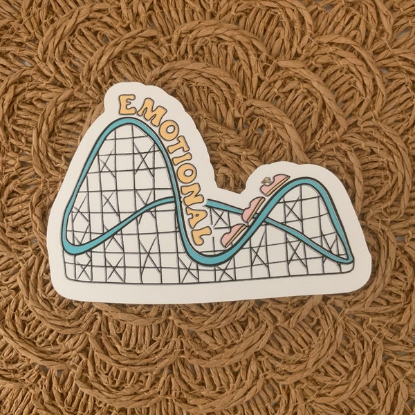 Emotional roller coaster sticker