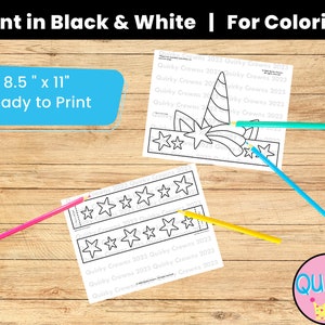 Unicorn Birthday Crown Printable Template | DIY Kids Craft Project for ...