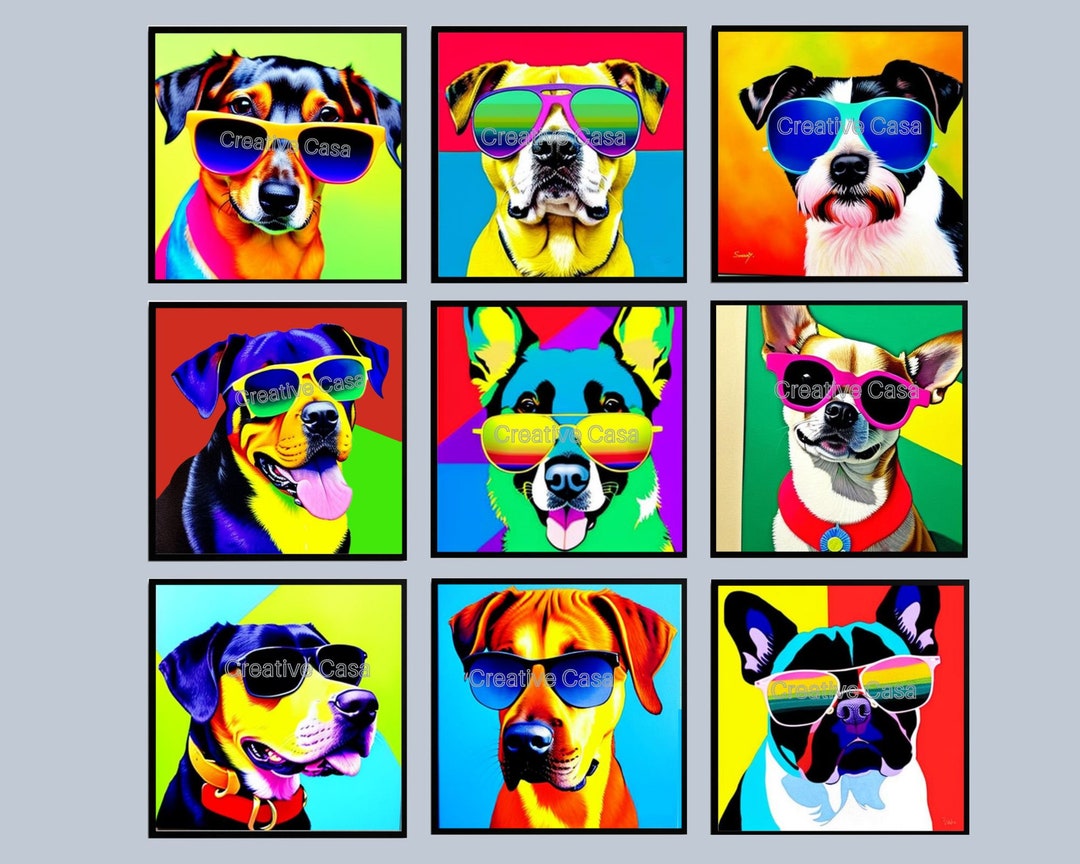 Printable Dog Wall Art, Digital Download, Art for Dog Lovers, Animal