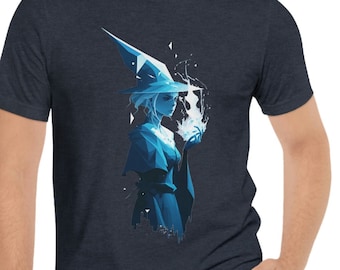 Soceress Tee Shirt, Unisex Jersey Short Sleeve Tee, Graphic Design Minimalist Witch, Video Game Merch Video Game Tee Shirt Gamer Gift Wizard