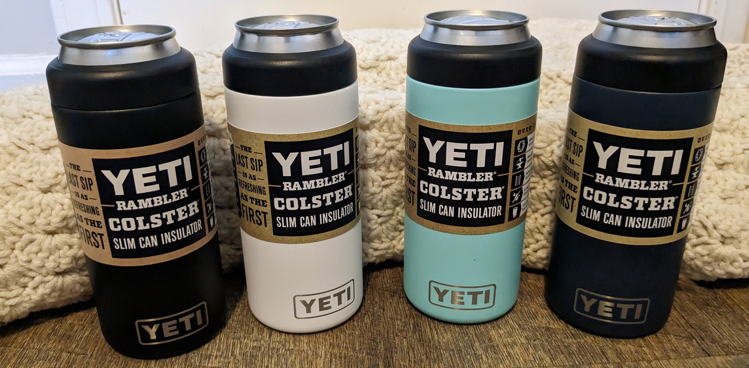 YETI Rambler 12 oz. Colster Slim Can Insulator for the Slim Hard Seltzer  Cans, Black (NO CAN INSERT)