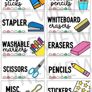Editable Teacher Toolbox Labels, Iris Organizer (digital Download) - Etsy