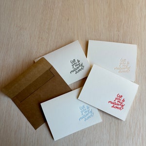 Will You Be My Matron Of Honour (letterzetsel) bedrukte wenskaart met envelop