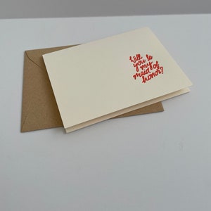 Will You Be My Maid of Honor Letterpress Printed Greeting Card with Envelope image 5