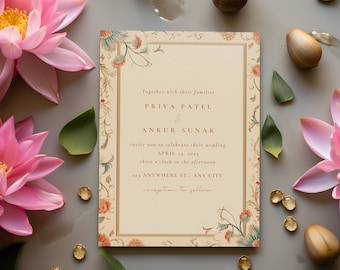 Indian Wedding Invitation Animated Digital & Printable | Tamil Invite Wedding, Punjabi Card Invite, Nikah Digital Invite, Engagement Card