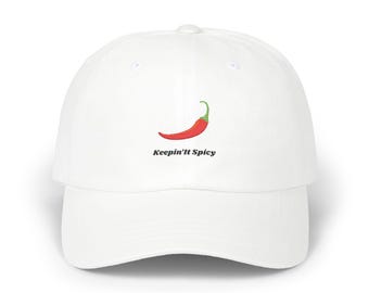 Red Chili Embroidery Dad Hat - Keepin' It Spicy Unisex Cap