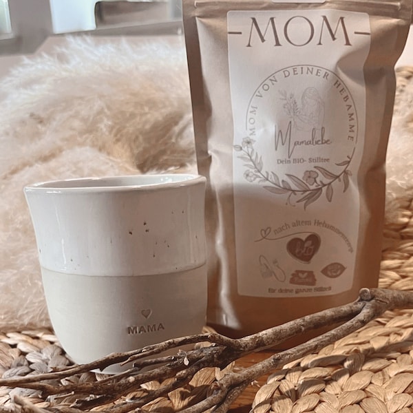 Mama Geschenk Set -einen Mom- Stilltee und Becher Geburtsgeschenk, Stillgeschenk, Stilltee - Geschenkset, Geburtsgeschenk, Geschenk Geburt