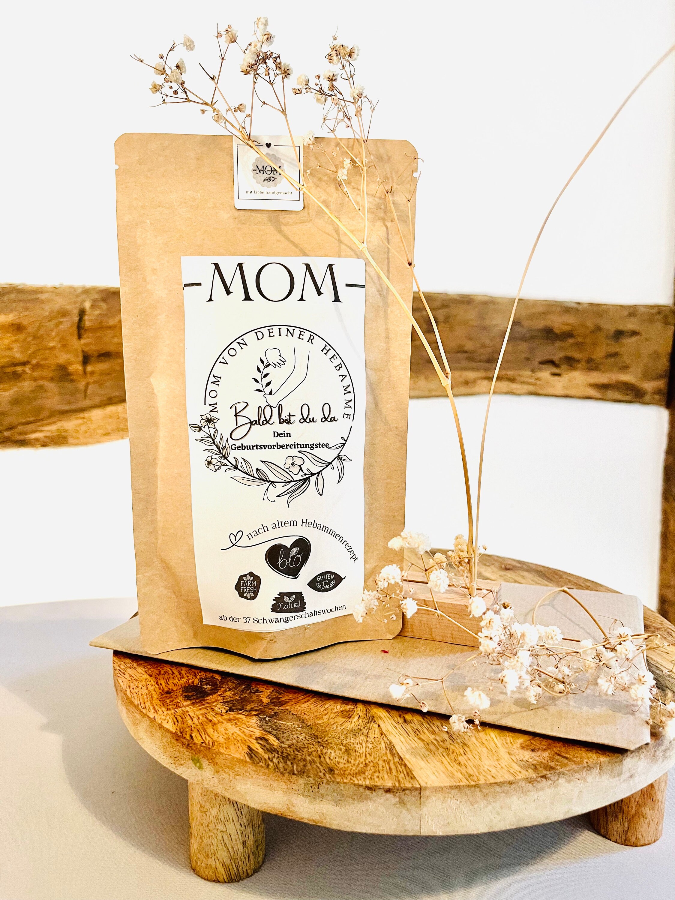 You'll be here soon - your ORGANIC pregnancy tea & birth preparation tea from the 36th week of pregnancy