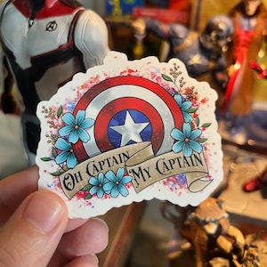 Oh Captain my Captain (Captain America Sticker)